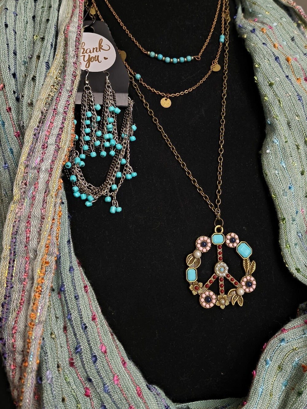 Boho Peace love Flower Child Vibe ... 4 Pc Coordinated Set